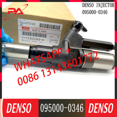 Echte Diesel Injecteurs 095000-0346 voor ISUZU 6TE1 1-15300363-5 1-15300363-6