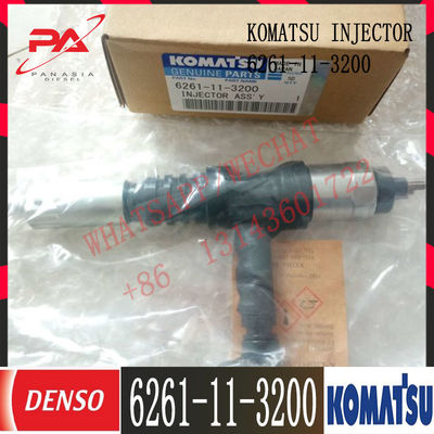 6261-11-3200 Diesel pc800-8 d155ax-6 Motorbrandstofinjector 6261-11-3200 095000-6140 van KOMATSU