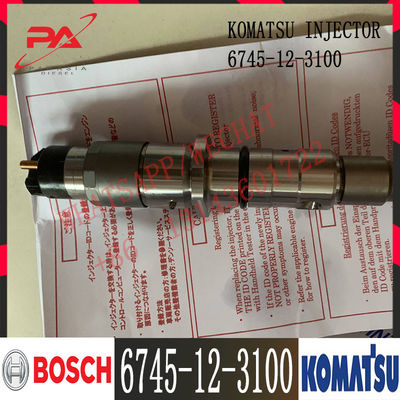 6745-12-3100 Diesel pc300-8 pc300lc-8 pc350lc-8 D65EX-15E0 Motorbrandstofinjector 6745-12-3100 0445120236 van KOMATSU