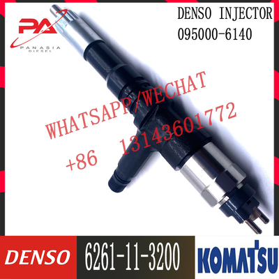 6261-11-3200 Diesel pc800-8 d155ax-6 Motorbrandstofinjector 6261-11-3200 095000-6140 van KOMATSU