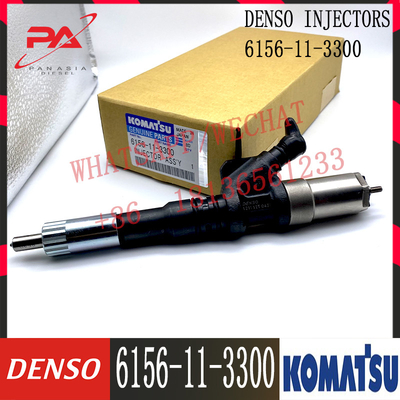 6D125 motorbrandstofinjector 6156-11-3300 095000-1211 voor het graafwerktuig van Denso KOMATSU