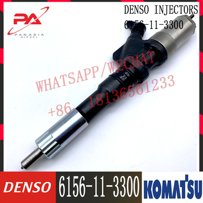 6D125 motorbrandstofinjector 6156-11-3300 095000-1211 voor het graafwerktuig van Denso KOMATSU